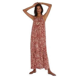 Anthropologie Flounced Maxi Dress